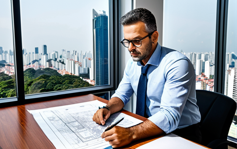 **
"A professional architect, fully clothed in a modern office attire, reviewing blueprints at a brightly lit desk in São Paulo, Brazil, overlooking the cityscape, perfect anatomy, correct proportions, natural pose, safe for work, appropriate content, fully clothed, professional, high resolution, detailed rendering, realistic style."
**